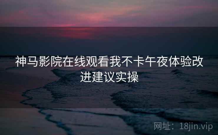 神马影院在线观看我不卡午夜体验改进建议实操