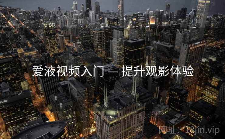 爱液视频入门 — 提升观影体验