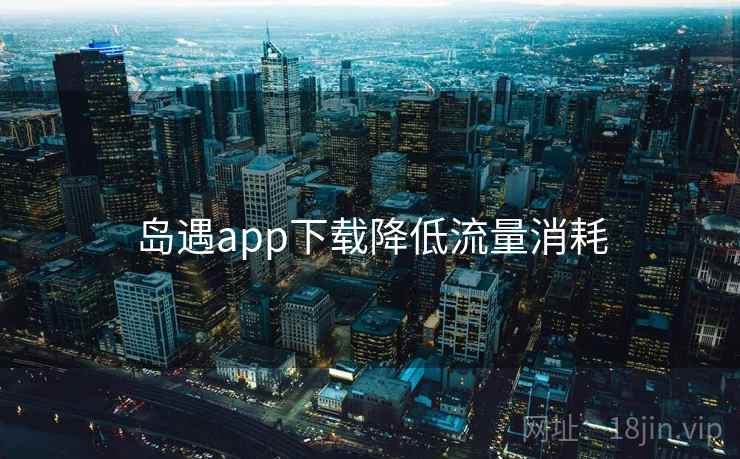 岛遇app下载降低流量消耗
