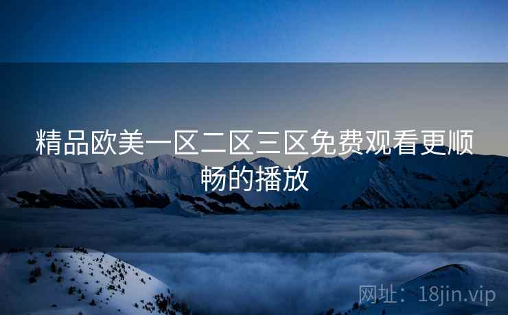 精品欧美一区二区三区免费观看更顺畅的播放