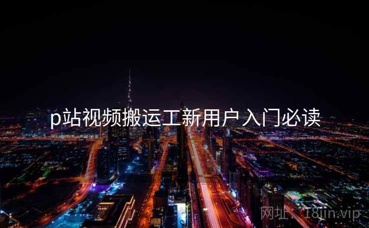 p站视频搬运工新用户入门必读